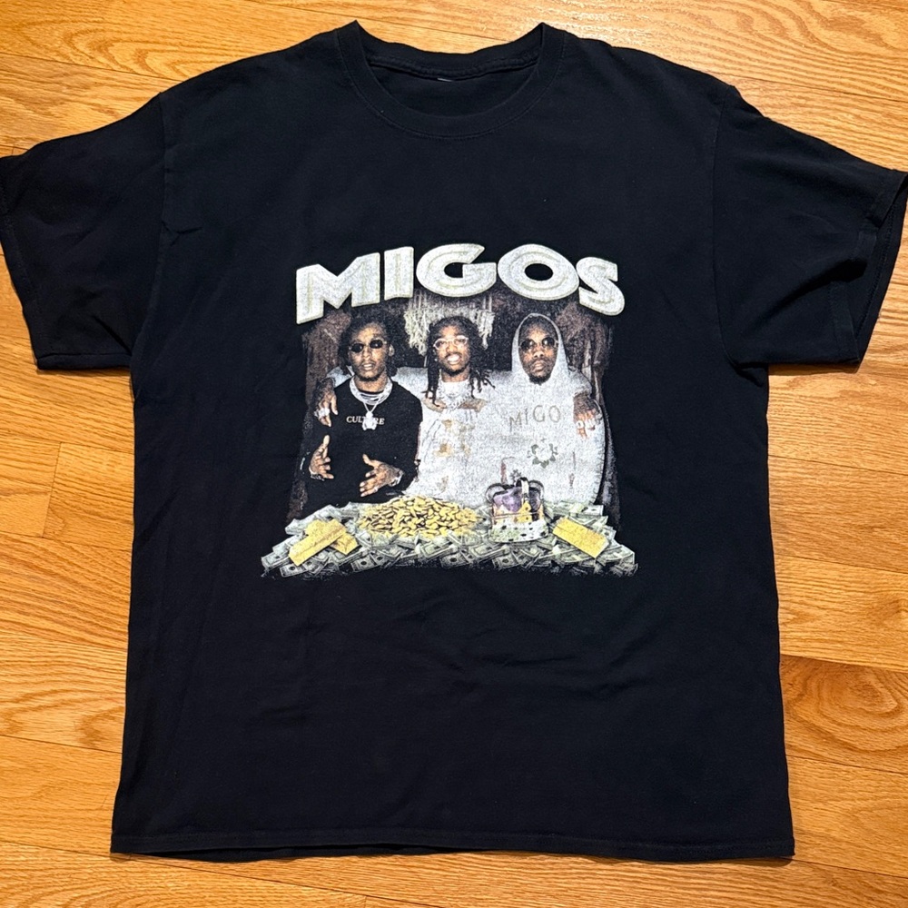 ☀️3/$15 Migos Concert Band Graphic T-shirt Medium